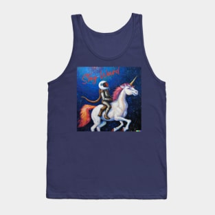 Astronaut riding unicorn Tank Top